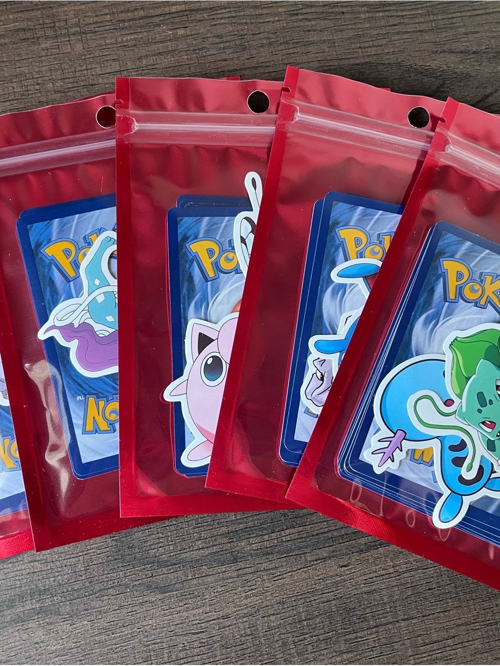 Pokemon Party Favors lot of 10 mystery packs each has 10 cards + two stickers - Picture 11 of 15